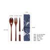 Yfjy Yafu Casa Colher, Garfo e Hashi de Madeira Estilo Japonês Lfgb Talheres de Madeira Conjunto de Talheres Portátil para Uma Pessoa Utensílios de Piquenique
