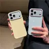 Funda para teléfono de crema de pudín de dopamina, adecuada para Apple 18 Pro, con agujeros grandes, resistente a caídas, carcasa blanda, estilo coreano y moderna