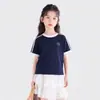 Tutu Elefantinho Roupa Infantil Meninas Camiseta de Manga Curta 2026 Verão Novo Fresca e Respirável Soltinha Meia-Manga