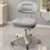Taburete de rueda ampliado silencioso para el hogar, taburete de belleza con polea, silla giratoria, silla de tocador, silla giratoria elevable en altura 80 cm