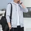 Sudadera con capucha de color liso de comercio exterior 2026 nueva popular moda elegante otoño e invierno cárdigan sudadera para parejas para hombres