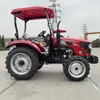 Tractor Agrícola 504 de Doble Tracción Adecuado para Terrenos Montañosos y con Pendientes, Multifuncional para Cultivo en Tierra Húmeda y Seca, con Ruedas de Levantamiento Directo