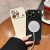Transforma al Instante en una Ventana Grande con una Funda Magnética Fina para Teléfono Adecuada para Apple 17Promax Silicona Líquida 16 Tela de Terciopelo 13 Protección de Lente
