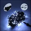 Luces de cadena LED de burbujas de flash de línea negra luces de decoración navideña de boda luces de calle de patio exterior impermeables luces de cadena de Navidad para hombre y mujer