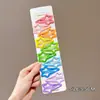 Pinzas de pelo de estrella de colores para niños, pinzas para flequillo para niñas, pinzas BB de gota de agua, pasadores pequeños, accesorios para el pelo de bebé