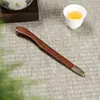 Accesorios para Juego de Té Kung Fu, Pinzas para Té de Madera Maciza Ébano Negro Juego de Dos Piezas, Pinzas Antideslizantes, Cucharilla de Té, Taza de Té, Pinza para Hojas de Té para Recoger Té