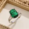 Anillos Populares Europeos y Americanos Transfronterizos para el Día de San Valentín Incrustados con Circonita, Joyería Sencilla y de Moda, Anillos Chapados en Plata Más Vendidos al por Mayor