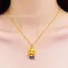 Nova Colar com Pingente de Zodíaco Chinês Boi para Mulheres, Pingente Esmaltado para o Ano de Nascimento, Boi da Sorte e Sereia Pingente Atacado