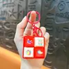 Chaveiro Divertido de Botão de Quatro Grades para Alívio do Estresse com Sensação Mecânica, Pingente de Brinquedo Portátil para Ponta do Dedo, Acessório de Bolsa Venda por Atacado