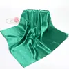 Bufandas de Color Sólido Nuevas para Primavera, Otoño e Invierno, Bufandas Cuadradas de 60 cm, Bufandas Decorativas Profesionales para Mujer, Bufandas Pequeñas de Satén al por Mayor, Bufandas