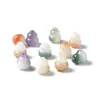 Pingente de Cabacinha Esculpida Raiz de Bodhi Contas Soltas Sementes Velhas Intemperadas Acessórios de Jade Branco para Pulseira Colar