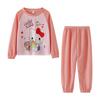 Pijamas de primavera y otoño para niñas Traje de manga larga para niños Ropa de casa linda para niñas medianas y grandes Ropa exterior para padres e hijos