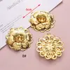 Peças de Flores de Ferro Metálico, Flores de Palácio Tridimensionais, Pingentes de Dragão e Fênix Borboleta, Peças de Conexão para Materiais de Grampo de Cabelo Estilo Antigo DIY Feito à Mão