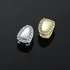 Grillz de Diente Único Hip-Hop con Diamantes, Minimalista y Elegante, Accesorio de Rap Callejero de Alta Gama, Dientes Falsos, Dientes de Oro, Grillz
