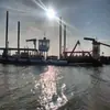Bateira de Dragagem de 5000 Metros Quadrados, Grande Bateira de Dragagem e Bateira de Sucção, Equipamento de Bombeamento de Areia, Barco de Dragagem para Reservatório de Rio Russo