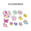 Dijes para Zapatos de Cocodrilo Corazón del Océano con Concha de Perla Estrella de Mar Accesorios de Decoración DIY Estilo Playa Ins