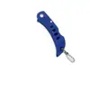 Mango Azul con Cadena Plegable Cuchillo de Fruta Camping al Aire Libre Defensa Cuchillo Multiusos Doméstico Desempaque Exprés Cuchillo Afilado