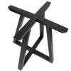 Mesa de café negra personalizada de fábrica, estable y resistente al desgaste, marco de hierro, mesa con estante de hierro forjado, marco de mesa, pata de mesa, herrajes para muebles, pata de mesa