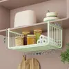 Prateleira de armazenamento para cozinha, uma ferramenta mágica de organização, cesta suspensa multifuncional para dentro do armário, prateleira suspensa extensível sob o armário de parede