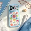 Funda Creativa para iPhone con Temática de Tomate de Colores para Apple 16/14 Pro, Estilo de Gama Alta de Nicho 17 Pro Max
