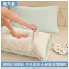 Fundas de almohada de seda de hielo para verano, juego de dos, fundas de almohada de seda de hielo con sensación fresca, protector de almohada a prueba de suciedad con correas, antideslizante y no se cae