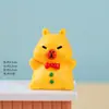 Chapéu de Ano Novo e Festival da Primavera Capivara Artesanato de Resina Enfeites Fofos para Desktop Peças Decorativas Pequenas Penduradas Brinquedos da Moda