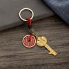 Llavero con forma de fantasma de la Montaña Cinabrio de latón de imitación, con forma de doce zodiacos, colgante con forma de llave del zodiaco y bóveda abierta, venta al por mayor, lugar escénico, gran oferta