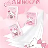 Lenço de Papel Colorido Sólido Sanrio, Papel de Lenço Impresso Kuromi, Textura Macia como Nuvem de Três Camadas, Pacote Pequeno, Licenciado Oficialmente, Portátil