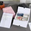 Caja de regalo plegable transfronteriza tipo cielo y tierra con moño y cinta caja de regalo grande caja plegable de una sola pieza caja de regalo negra