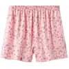 Cueca Boxer Estampada Antibacteriana de Algodão Puro de Cintura Alta para Meia-Idade e Idosos Feminina Tamanho Grande Pinheiro Largo Boxer Shorts de Verão para Mãe
