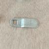 Cubo de basura para exteriores con cerradura de triángulo de aleación de zinc, llave de plástico, acero inoxidable, bote de basura sanitario, accesorios universales