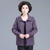 2026 Novo Casaco Curto da Moda para Mães, Blusa Estilosa para Mulheres de Meia-Idade e Idosas, Jaqueta Novo Estilo Chinês