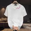 Playera de Algodón Puro Americano de Peso Pesado para Hombre Verano Nuevo Estilo Ins Trendy Playera de Manga Corta para Hombre y Mujer Playera de Cuello Redondo para Fondo Blanco t