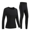 Traje inteligente de calefacción a temperatura constante para hombre y mujer, ropa interior térmica eléctrica, carga USB, a prueba de frío, térmico, con forro de terciopelo