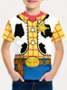 2024 Verano Nuevo Simple Falso Dos Piezas Estampado Camiseta de Manga Corta para Niños Top de Manga Corta Infantil RA01