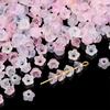 Acrílico degradado salpicado de oro lirio orquídea con cuentas sueltas para joyería DIY accesorios flor artificial pendientes collar material