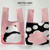 Diseño de Nicho Lindo Oso Panda Bolso de Hombro de Gran Capacidad Tejido Bolso de Mano Bolso de Mano de Viaje Hecho a Medida Versátil