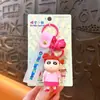 Chaveiro Autêntico Desenho Animado Shin-Chan Série Forças de Defesa Japonesa Chaveiro de Bolsa de Casal Pingente de Boneco