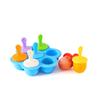 Caja de silicona de siete orificios para suplementos alimenticios Molde de silicona sellado para paletas heladas para niños Suministro directo de fábrica de moldes para helados para niños