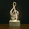 Luz de Noche 3D Transfronteriza Lámpara de Mesita de Noche USB Adornos Lámpara LED de Ahorro de Energía Logo Aniversario Corporativo Regalo Conmemorativo de Graduación