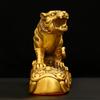 Adorno de Tigre Lingote de Tigre Cobre Ruyi Tigre Fortuna Tigre Decoración de Escritorio para Hogar y Oficina Tamaño Pequeño Año del Tigre Artículo Auspicioso