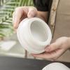Conjunto de Potes Selados de Cerâmica Tampa de Porcelana Tampa de Madeira Cozinha Café Grão Grosso Biscoito Lanche Pote de Armazenamento Pote de Especiarias Atacado