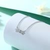 Moda europea y americana plata esterlina 925 circón collar lazo colgante mariposa transfronterizo cadena clavícula ins femenina todo a juego al por mayor