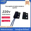 Interruptor sensor de alarme magnético de controle magnético de porta de madeira aberta com fio 220v segurança doméstica transfronteiriça janela normalmente aberta e normalmente fechada