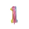 Globos Digitales de 32 pulgadas Empacados Individualmente, Decoraciones de Cumpleaños Versión Americana, Globos Decorativos Flotantes de Papel de Aluminio con Helio