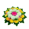 Corona Pequeña de Crisantemos Corona Conmemorativa Suministros Funerarios Suministros Conmemorativos Flores Artificiales Conmemorativas Gama Completa de Suministros para el Festival Qingming