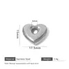 Acero Inoxidable Agujero Grande Joyería Pequeña Galvanoplastia Artesanía Amor Colgante Pequeño Pulsera DIY Hecha a Mano Accesorios para Collar Cuentas de Separación