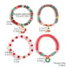 Acessórios de Natal populares transfronteiriços europeus e americanos da Amazon pulseira de floco de neve conjunto de pulseiras de Natal de cristal para mulheres