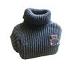 [Oso Jin Yong] suéter de punto grueso de chenilla elástico para niños y niñas, nuevo estilo coreano, cuello alto de punto para niños
