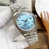 Reloj Mecánico Automático Completo de Acero Inoxidable con Esfera de Diamante de Venta Caliente, Reloj de Moda para Pareja, Reloj Delicado de Una Pieza